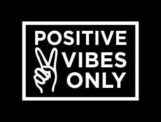 Positive Vibes Only logo design by akhi