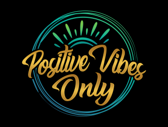 Positive Vibes Only logo design by Realistis