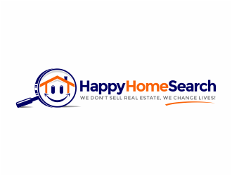 HappyHomeSearch logo design by mutafailan