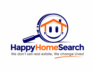 HappyHomeSearch logo design by mutafailan