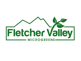 Fletcher Valley Microgreens logo design by PMG