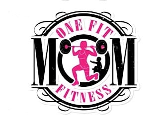 One Fit Mom Fitness logo design by logoguy