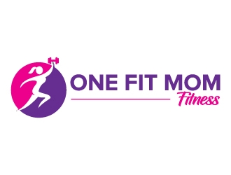 One Fit Mom Fitness logo design by jaize