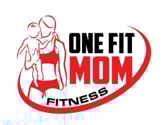 One Fit Mom Fitness logo design by logoguy