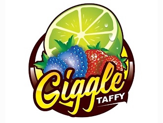 Giggle Taffy logo design by logoguy
