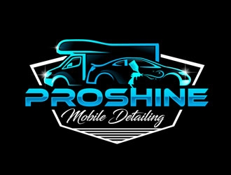 Proshine Mobile Detailing logo design by DreamLogoDesign