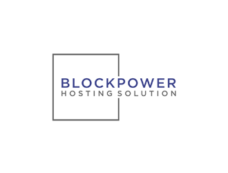 BlockPower Hosting Solution logo design by johana