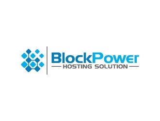 BlockPower Hosting Solution logo design by pixalrahul