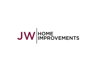 JW HOME IMPROVEMENTS   logo design by rief