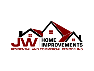 JW HOME IMPROVEMENTS   logo design by pakNton