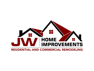 JW HOME IMPROVEMENTS   logo design by pakNton