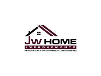 JW HOME IMPROVEMENTS   logo design by alby