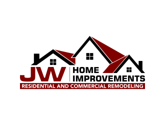 JW HOME IMPROVEMENTS   logo design by pakNton