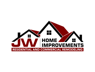 JW HOME IMPROVEMENTS   logo design by pakNton
