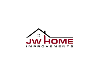 JW HOME IMPROVEMENTS   logo design by blackcane