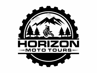 Horizon Moto Tours logo design by hidro