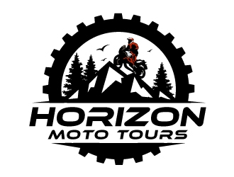 Horizon Moto Tours logo design by nexgen