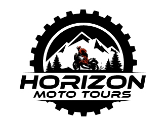 Horizon Moto Tours logo design by nexgen