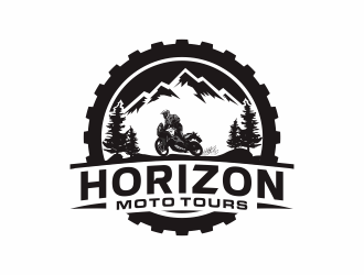 Horizon Moto Tours logo design by huma