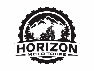 Horizon Moto Tours logo design by huma