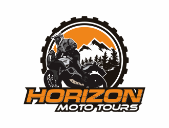 Horizon Moto Tours logo design by huma