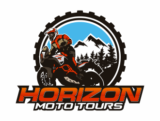 Horizon Moto Tours logo design by huma