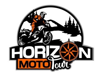 Horizon Moto Tours logo design by veron