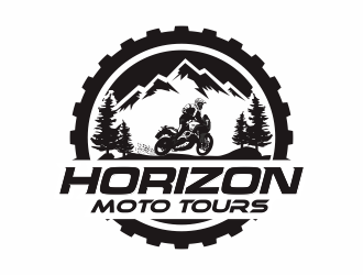 Horizon Moto Tours logo design by huma
