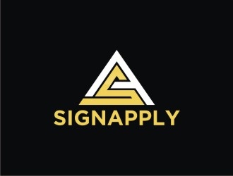 Logo is: SA   business name: Signapply (one word) logo design by agil