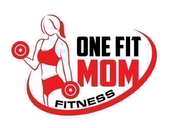 One Fit Mom Fitness logo design by logoguy