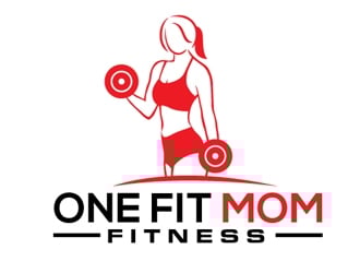 One Fit Mom Fitness logo design by logoguy