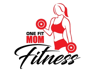 One Fit Mom Fitness logo design by logoguy