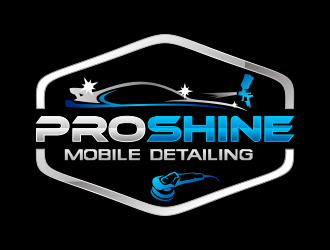 Proshine Mobile Detailing logo design by done