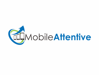 Mobile Attentive logo design by bosbejo