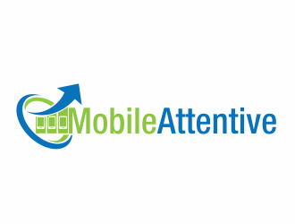 Mobile Attentive logo design by bosbejo
