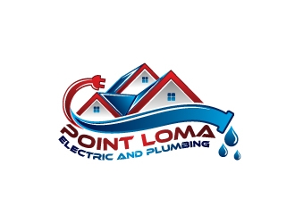 Point Loma Electric and Plumbing logo design by Suvendu