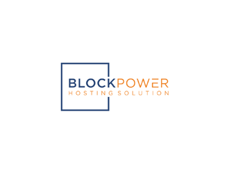 BlockPower Hosting Solution logo design by ndaru