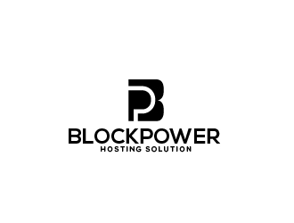BlockPower Hosting Solution logo design by my!dea