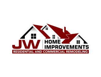 JW HOME IMPROVEMENTS   logo design by pakNton