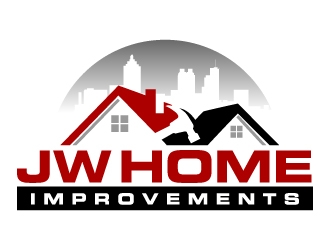 JW HOME IMPROVEMENTS   logo design by jaize