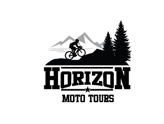 Horizon Moto Tours logo design by Upoops