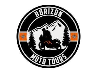 Horizon Moto Tours logo design by Kruger