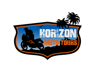 Horizon Moto Tours logo design by Kruger