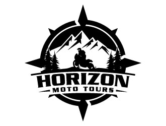 Horizon Moto Tours logo design by daywalker