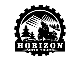 Horizon Moto Tours logo design by Suvendu