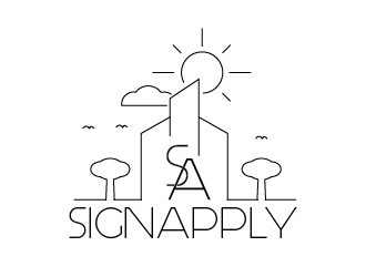 Logo is: SA   business name: Signapply (one word) logo design by czars