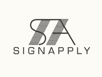 Logo is: SA   business name: Signapply (one word) logo design by nexgen