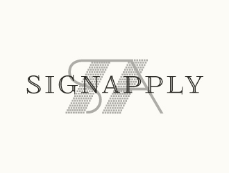 Logo is: SA   business name: Signapply (one word) logo design by nexgen
