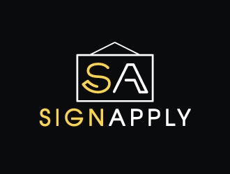 Logo is: SA   business name: Signapply (one word) logo design by nexgen