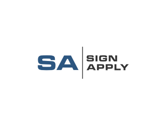 Logo is: SA   business name: Signapply (one word) logo design by yeve